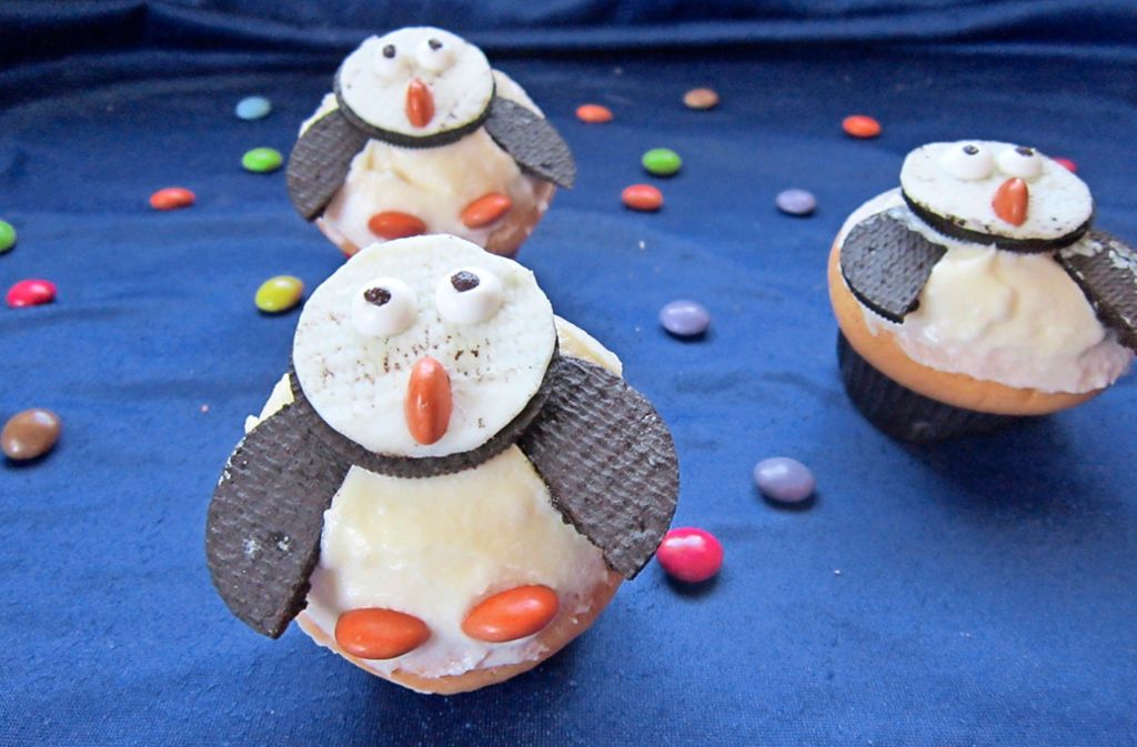 Rezept: Pinguin-Muffins backen